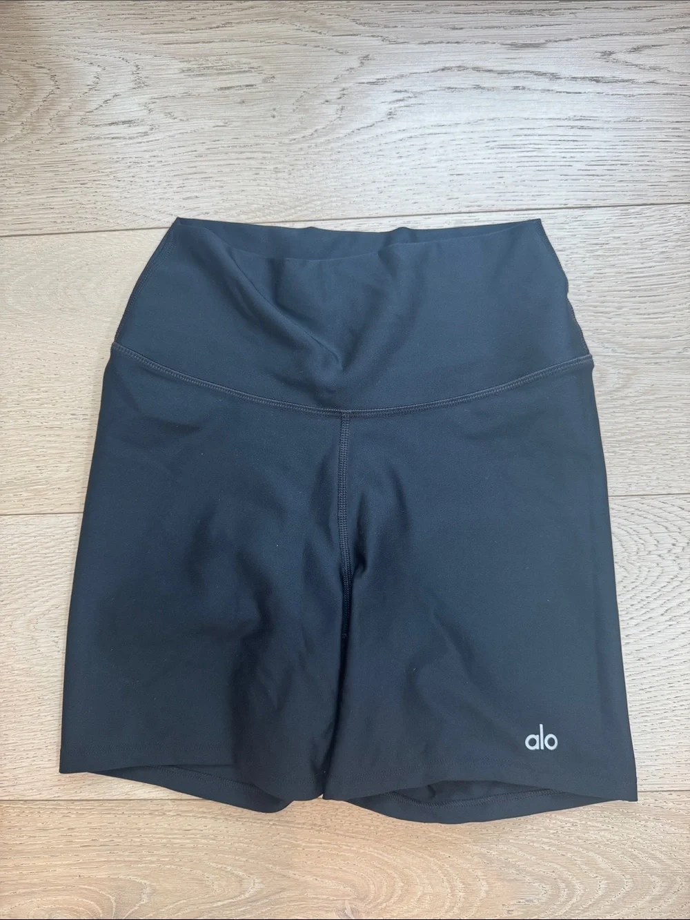 ALO Yoga Black High-Rise Bike Shorts
